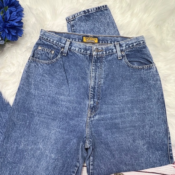 👖|•SASSON•| Vintage Super High Rise Tapered Leg Jeans W31 L30👖 - Picture 4 of 7